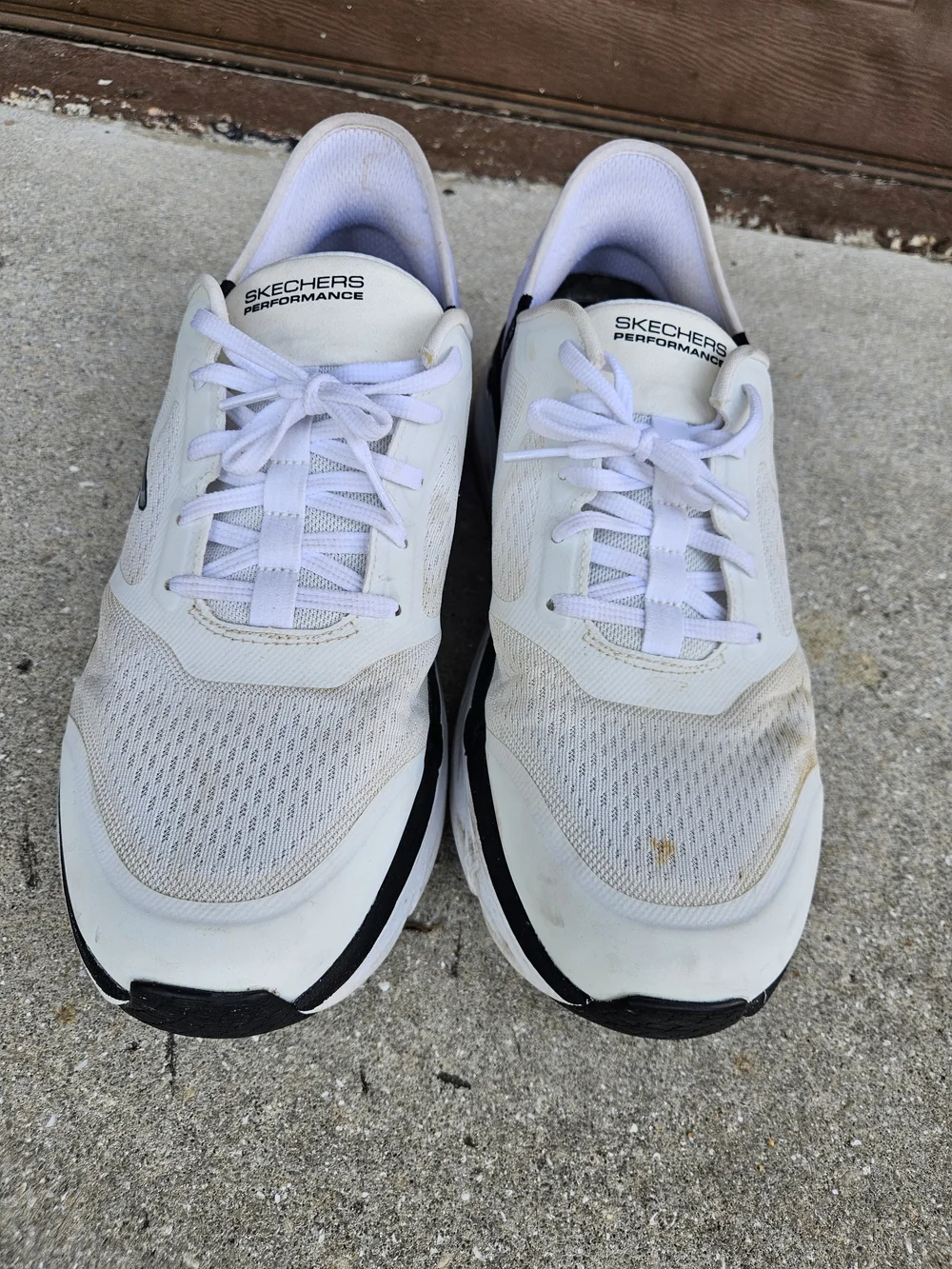 SKECHERS Max Cushioning White Premier Hands Free Slip-Ins Ascendant Men Size 12